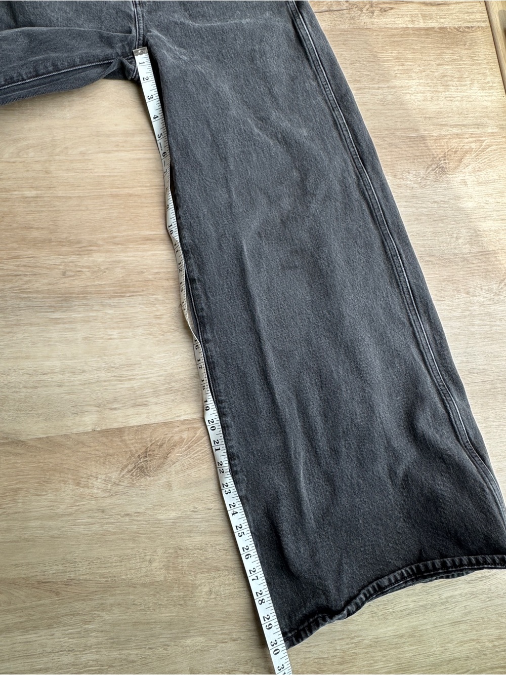 Madewell Wide Sweep Denim Trousers Bartholomew Sz 25 - Picture 12 of 14